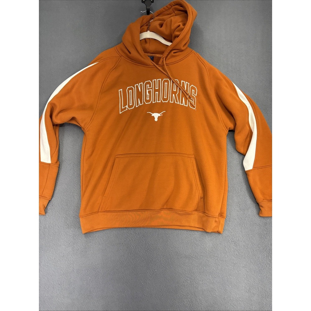 VTG Pro Player Men L Large Orange White Texas Longhorns Hoodie UT Pullover